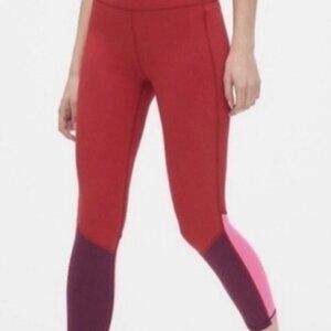 GapFit Medium Blackout Tech 7/8-Length Leggings High Rise High Compression New